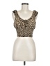 Lottie Moss Animal Print Leopard Print Tan Sleeveless Top Size M - photo 1