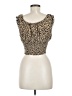 Lottie Moss Animal Print Leopard Print Tan Sleeveless Top Size M - photo 2
