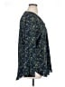 Apt. 9 100% Polyester Print Blue Long Sleeve Blouse Size XL - photo 4