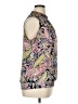 Agora 100% Polyester Paisley Purple Sleeveless Blouse Size XL - photo 4