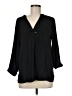 Left Coast by Dolan 100% Polyester Black 3/4 Sleeve Blouse Size M - photo 1