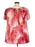 Essentials Pink Short Sleeve Blouse Size 2X - photo 2