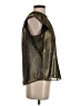 Ann Taylor LOFT 100% Polyester Metallic Gold Sleeveless Blouse Size XS - photo 4