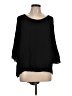 FTC Cashmere 100% Rayon Black 3/4 Sleeve Blouse Size L - photo 1