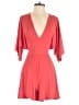 Express Outlet Solid Red Romper Size M - photo 1
