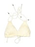 Unbranded 100% Polyester Ivory Swimsuit Top Size S - photo 1