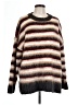 Topshop Stripes Brown Pullover Sweater Size L - photo 1