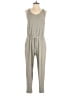 Lou & Grey Solid Gray Jumpsuit Size M - photo 1