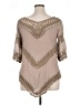 Dreamers Tan 3/4 Sleeve Blouse Size XL - photo 2