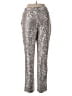 Cable & Gauge Metallic Silver Casual Pants Size S - photo 2