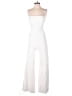 Runaway Solid White Jumpsuit Size S - photo 1