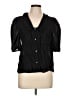 Gap 100% Cotton Black 3/4 Sleeve Button-Down Shirt Size L (tall) - photo 1