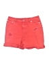 Candace Cameron Bure Red Denim Shorts Size 2 - photo 1