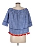 Cremieux Blue 3/4 Sleeve Blouse Size M - photo 2