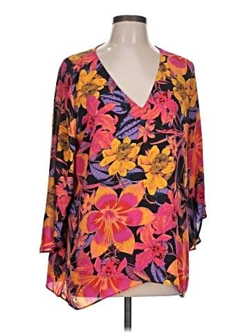 Beautiful by Lawrence Zarian 3/4 Sleeve Blouse (view 1)