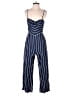 Bardot Stripes Blue Jumpsuit Size 6 - photo 1