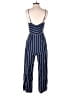 Bardot Stripes Blue Jumpsuit Size 6 - photo 2
