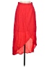 Splendid 100% Rayon Solid Red Casual Skirt Size S - photo 1