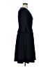 DM Collection Solid Black Casual Dress Size 14 - photo 4