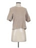 Madewell 100% Cotton Tan Ottoman Jacquard Button-Back Top Size XS - photo 1