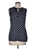 Brooks Brothers 346 100% Polyester Blue Sleeveless Blouse Size 6 - photo 1