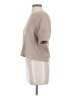 Madewell 100% Cotton Tan Ottoman Jacquard Button-Back Top Size XS - photo 5