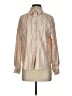 Shein Tan Long Sleeve Blouse Size 4 - photo 1