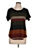 Agenda Brown Short Sleeve Top Size L - photo 1