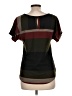 Agenda Brown Short Sleeve Top Size L - photo 2