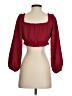 Le Lis 100% Polyester Burgundy 3/4 Sleeve Blouse Size S - photo 2
