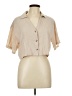 Kirious Tan Short Sleeve Blouse Size L - photo 1