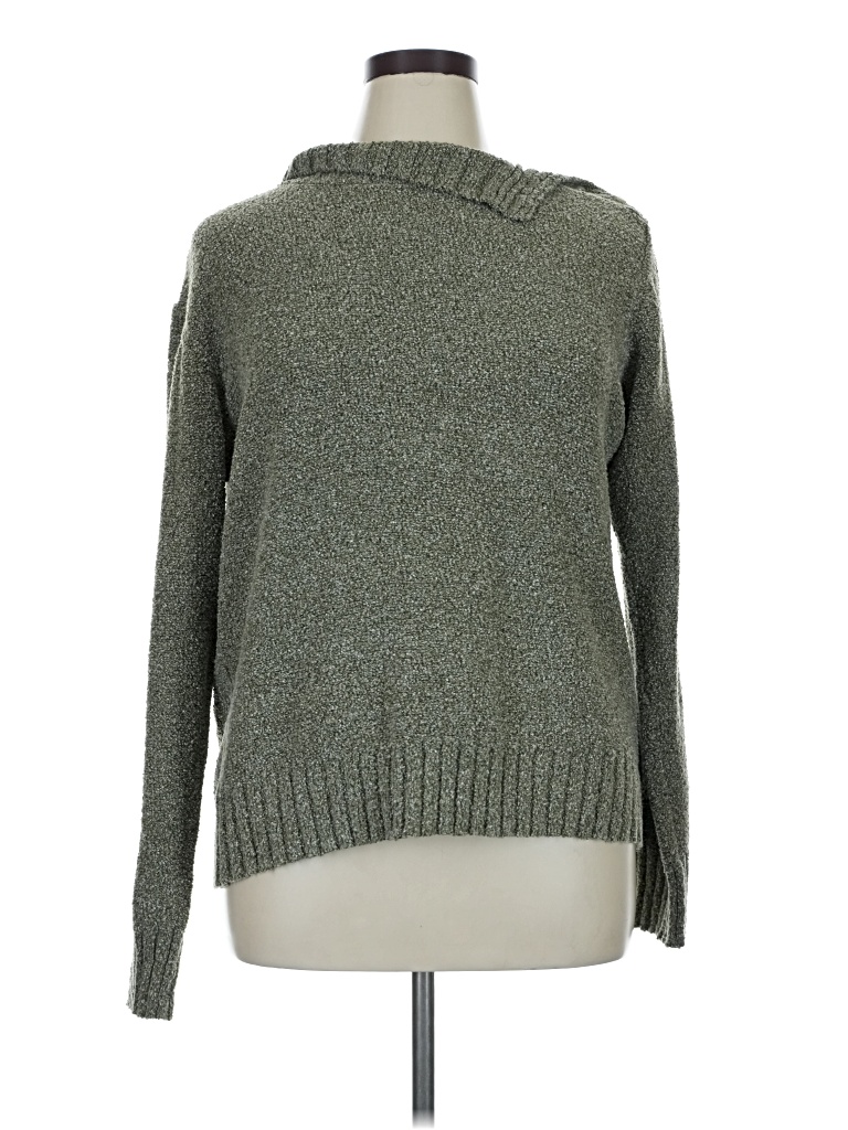 Pre-owned Columbia Turtleneck Sweater In Green
