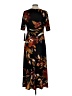 MSK Print Black Casual Dress Size L - photo 2