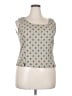 Perceptions 100% Polyester Gray Tan Sleeveless Top Size 18 - photo 1