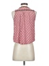 Sugar Lips 100% Rayon Red Sleeveless Button-Down Shirt Size S - photo 2