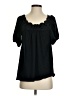 Xhilaration Black Short Sleeve Blouse Size S - photo 1