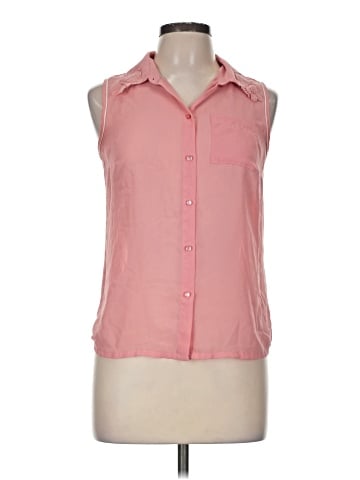 Princess Vera Wang Sleeveless Button-Down Shirt (view 1)
