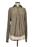 Dynamite 100% Polyester Tweed Tan Long Sleeve Blouse Size XS - photo 1