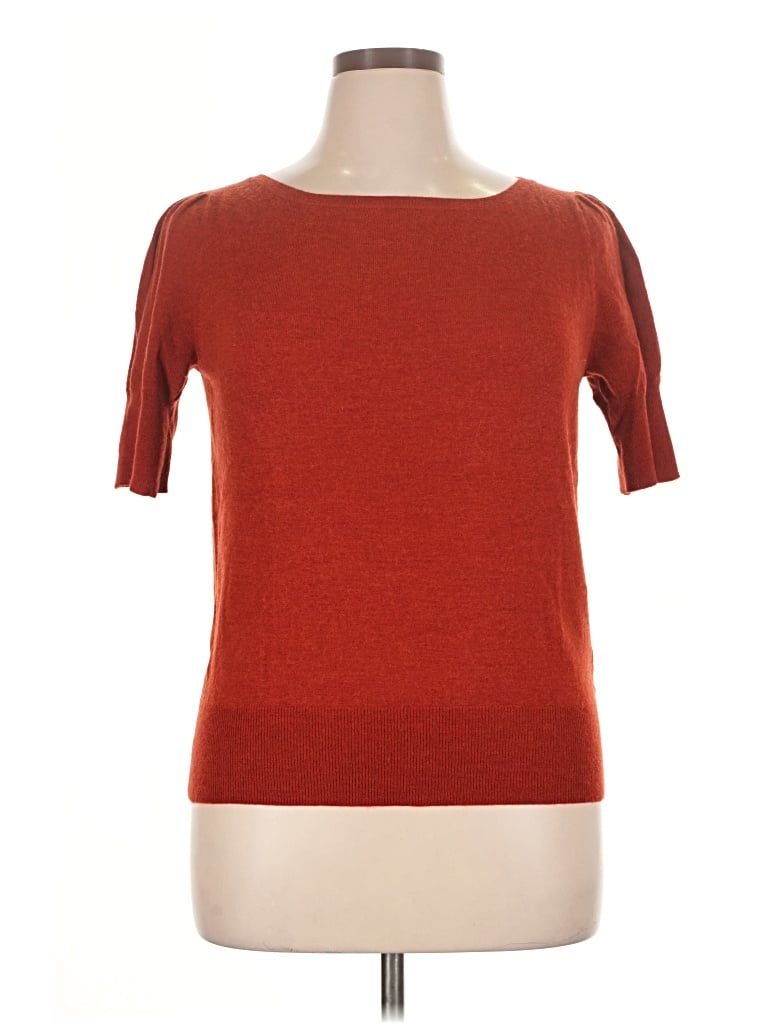 Pre-owned The Limited Short Sleeve Top Red Boatneck Tops