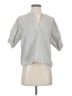 FRAME 100% Cotton Gray Short Sleeve Blouse Size S - photo 1