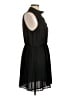 Forever 21 100% Polyester Solid Black Casual Dress Size L - photo 4