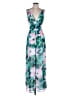 Zara Tropical Green Jumpsuit Size XS - photo 1
