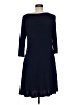 VIISHOW Solid Blue Casual Dress Size M - photo 2