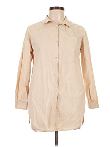 Zara Long Sleeve Button-Down Shirt (view 1)