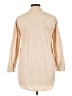 Zara 100% Cotton Tan Long Sleeve Button-Down Shirt Size 14 - photo 2