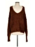 Free People 100% Nylon Brown Pullover Sweater Size S - photo 1