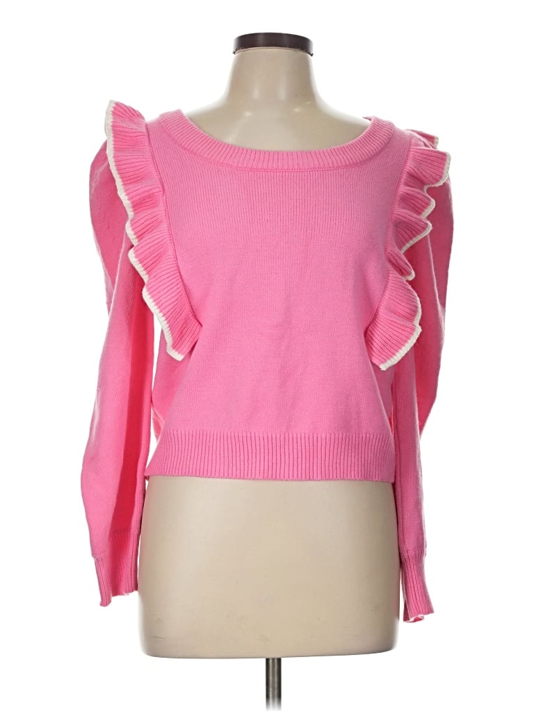 Pre-owned Day + Moon Pullover Sweater In Pink