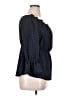 Lane Bryant 100% Polyester Black 3/4 Sleeve Blouse Size 14 - 16 Plus - photo 4