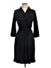 Talbots Solid Black Blue Casual Dress Size Lg Petite - photo 1