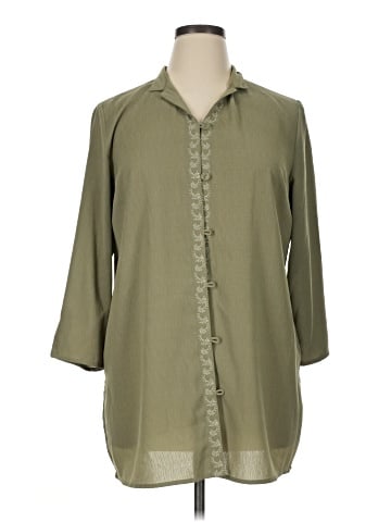 Karen Scott 3/4 Sleeve Blouse (view 1)